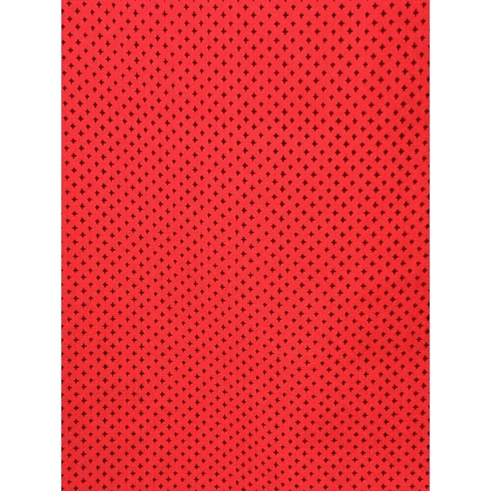 Azaro Uomo Men's Slim-Fit Black Red Long-Sleeve Dress Shirt Size Large